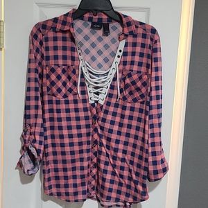 Plaid Blouse